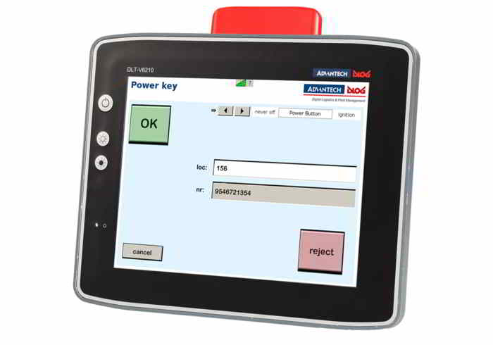 Staplerterminal von Advantech DLoG DLT-V6210