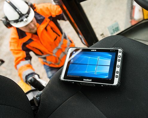Industrietablet für raue Arbeitsbedingungen