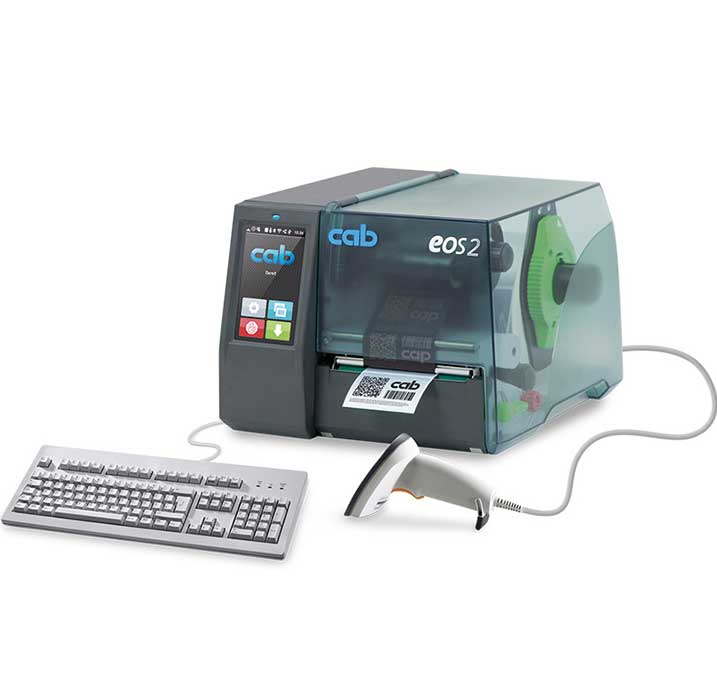 Barcode Etikettendrucker cab EOS2 im Stand-alone Betrieb