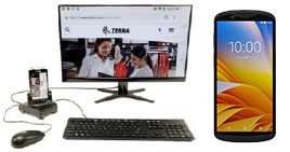 Zebra TC53 mobil und als Desktop