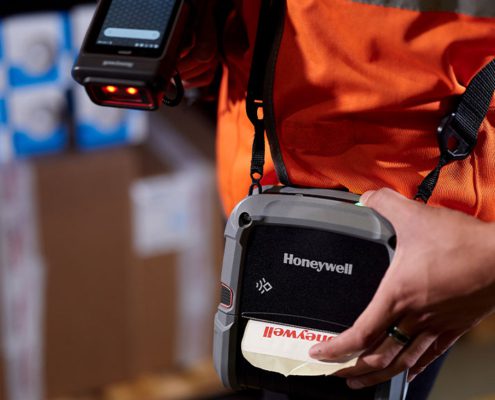 Unterwegs Etiketten drucken mit dem Honeywell RPF-Mobildrucker