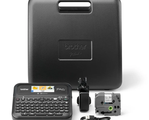 Brother P-touch D610 Beschriftungsgerät mit Koffer und Zubehör