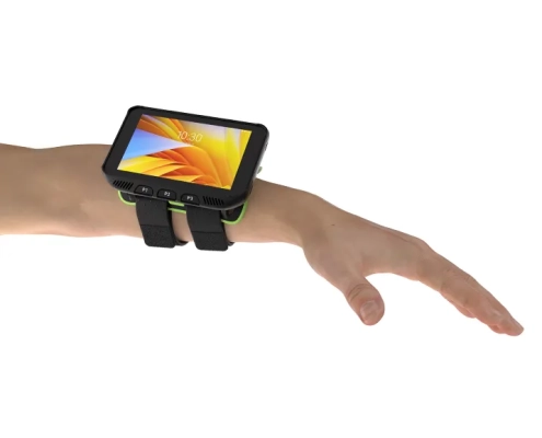 Zebra WT5400 Produkt mit Kletthalterung am Arm