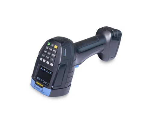 PowerScan9600 RFID liegend- Tastatur und Bildschirm