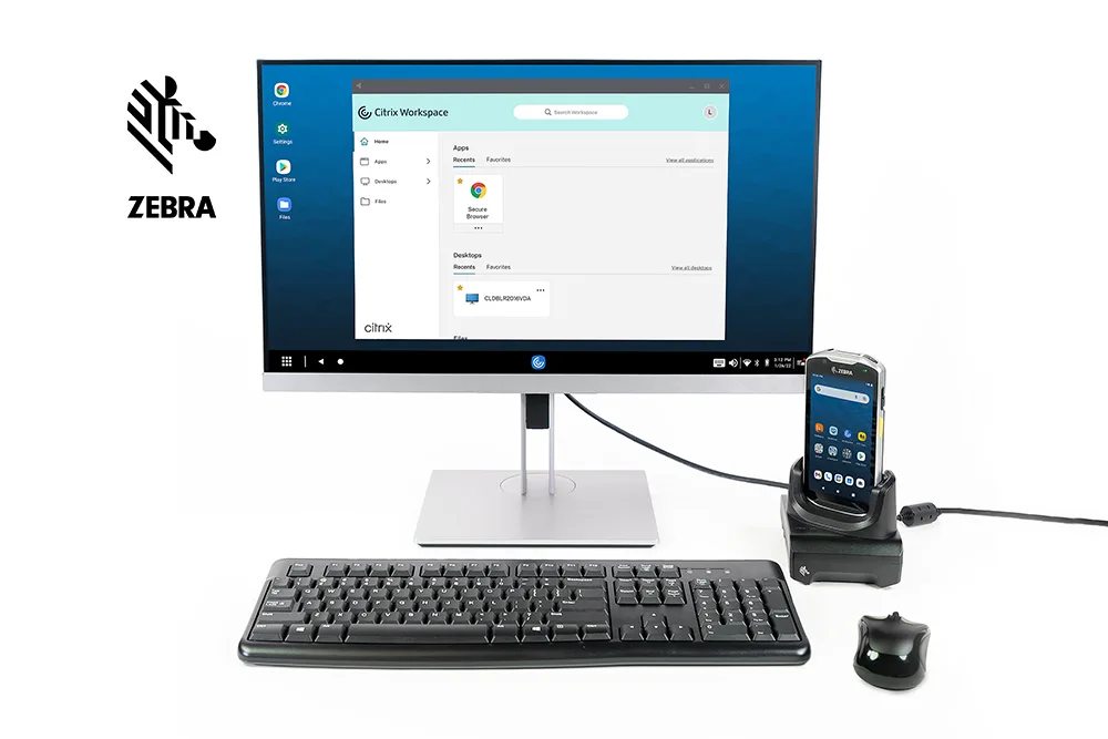 TC52 wird mit der Zebra Workstation Connect zum mobilen Arbeitsplatz
